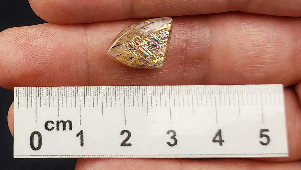 RAINBOW LATTICE SUNSTONE CABOCHON, Australia GLSC02