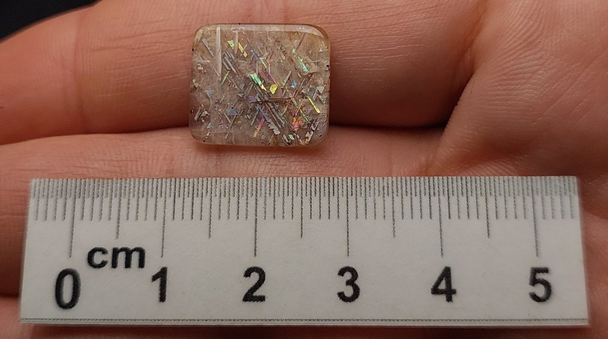 RAINBOW LATTICE SUNSTONE CABOCHON, Australia GLSC10