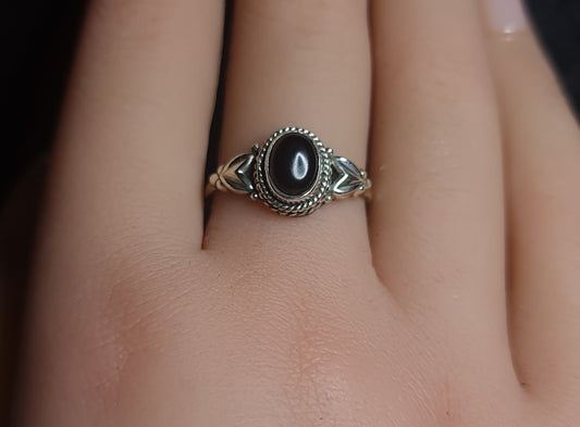 Black Onyx Rings 3SSBOR