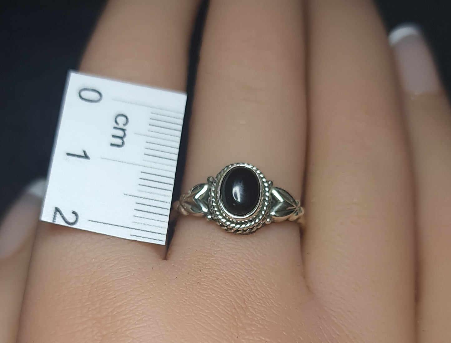 Black Onyx Rings 3SSBOR