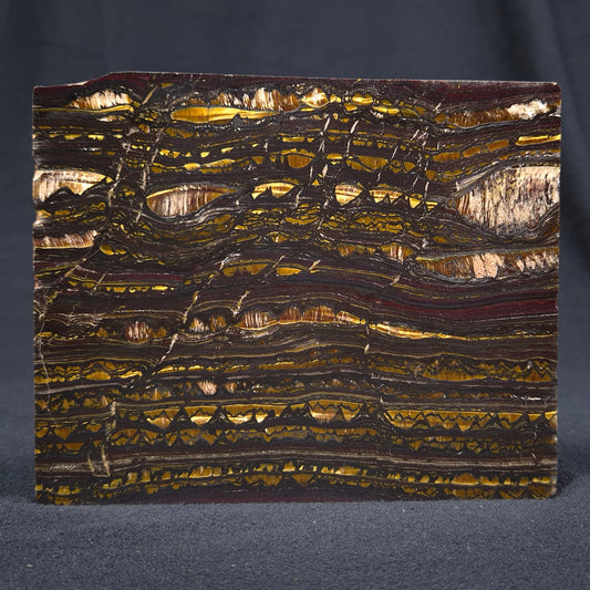 BANDED TIGER IRON MICROBIALITE, Archean, Australia ZBI030