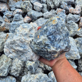 BLUE CALCITE Rough by Weight, Mexico ZRR011