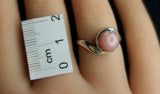 PINK OPAL RING SIZE 7 set in STERLING SILVER 3SSPOR2
