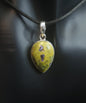 SERPENTINE & STITCHTITE PENDANT set in STERLING SILVER 3SSSPD