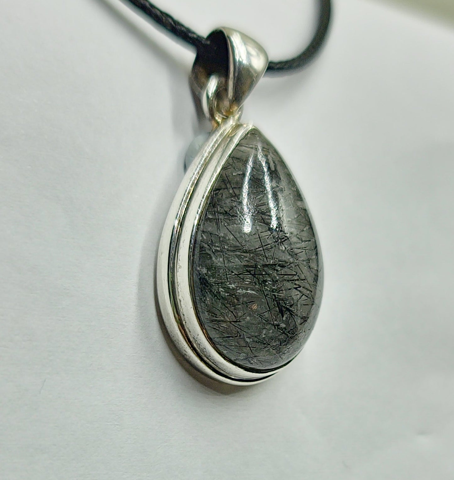 Tourmaline in Quartz Pendant 3SSTQP