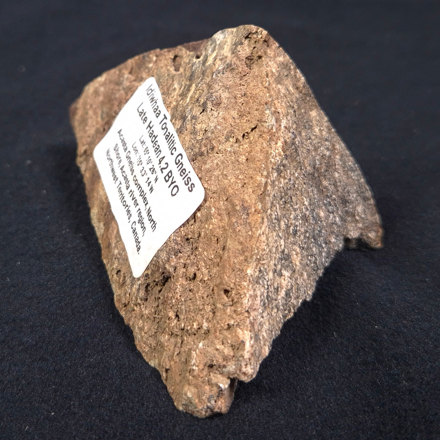 ACASTA GNEISS "OLDEST ROCK IN THE WORLD", Late Hadean, Canada ZAG006