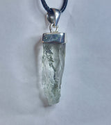 GREEN AMETHYST PENDANT set in STERLING SILVER 3SSGAP2