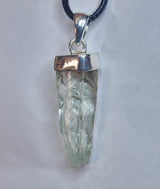 GREEN AMETHYST PENDANT set in STERLING SILVER 3SSGAP2