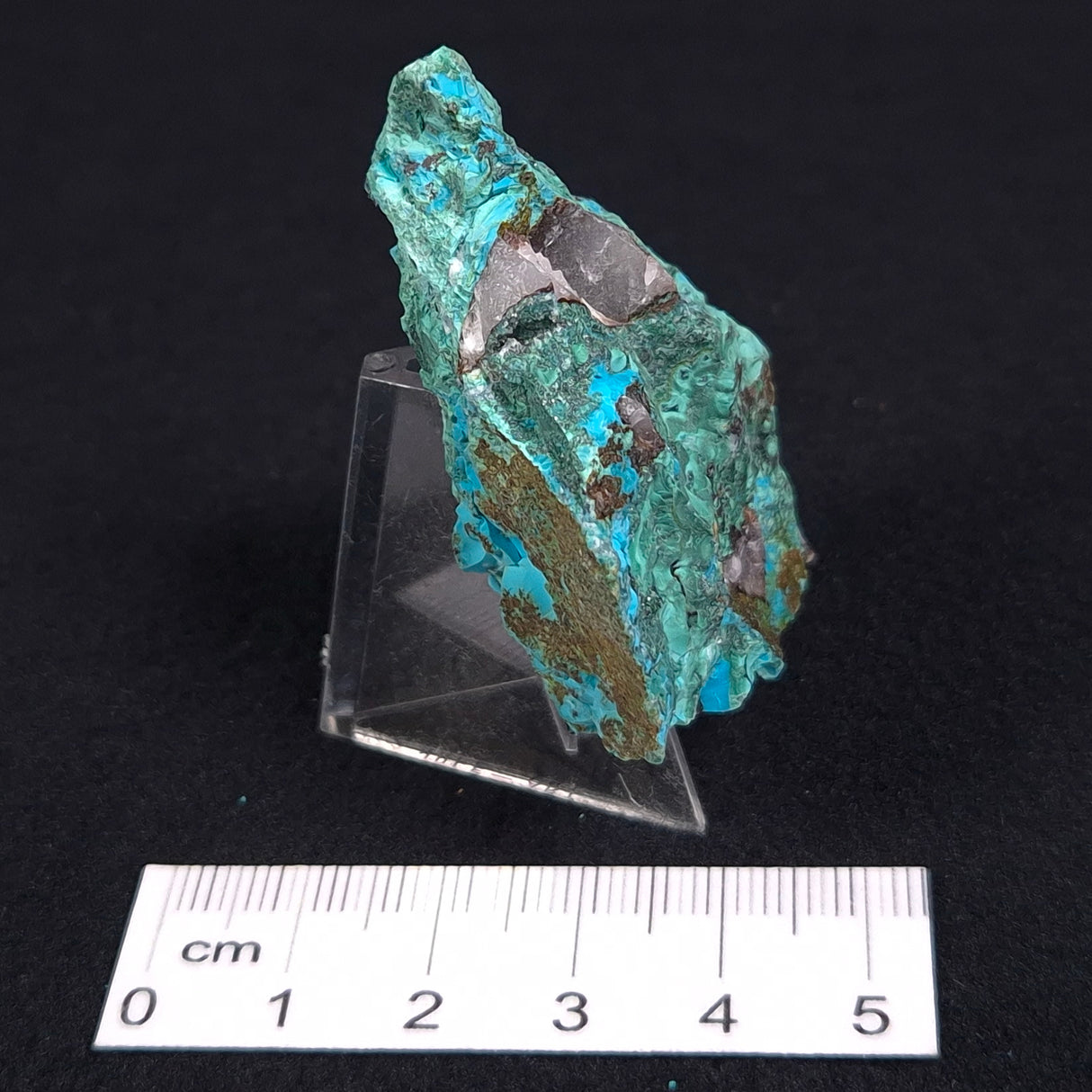 CHRYSOCOLLA CUPRITE MALACHITE QUARTZ, Australia ZRC007