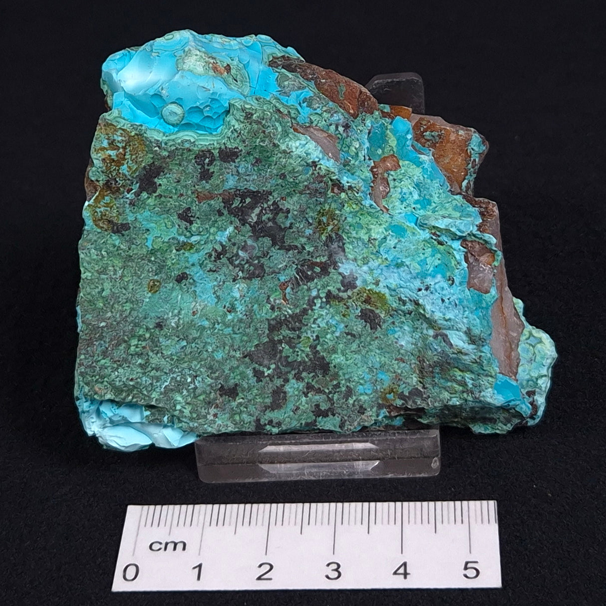 CHRYSOCOLLA CUPRITE MALACHITE QUARTZ, Australia ZRC009
