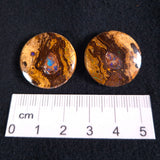 BOULDER OPAL CABOCHON PAIR, Australia XBC002
