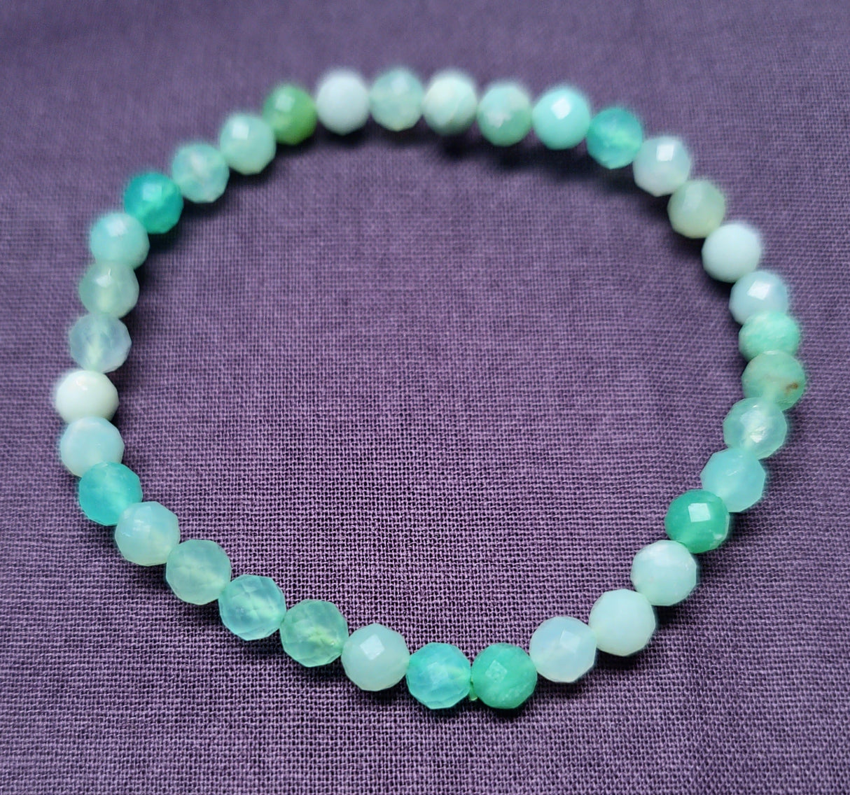 Chrysoprase Beaded Bracelet 3SSCPB