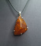 LARGE AMBER PENDANT set in STERLING SILVER 3SSLAP1