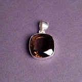 SMOKY QUARTZ PENDANT set in STERLING SILVER 3SSSQP3