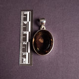 SMOKY QUARTZ PENDANT set in STERLING SILVER 3SSSQP2