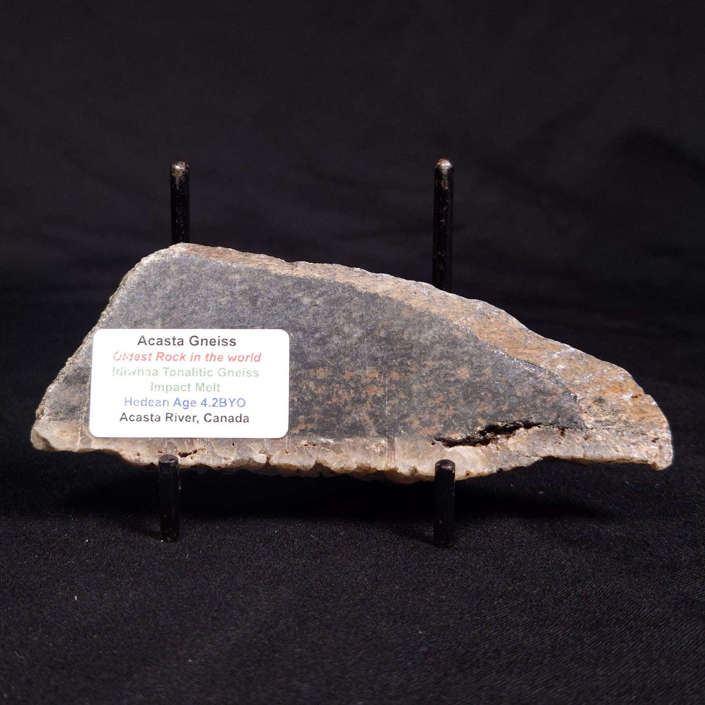 ACASTA GNEISS "OLDEST ROCK IN THE WORLD", Late Hadean, Canada ZAG023