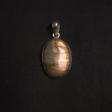 LABRADORITE PENDANT set in STERLING SILVER 3SSLPD3
