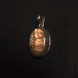 LABRADORITE PENDANT set in STERLING SILVER 3SSLPD3