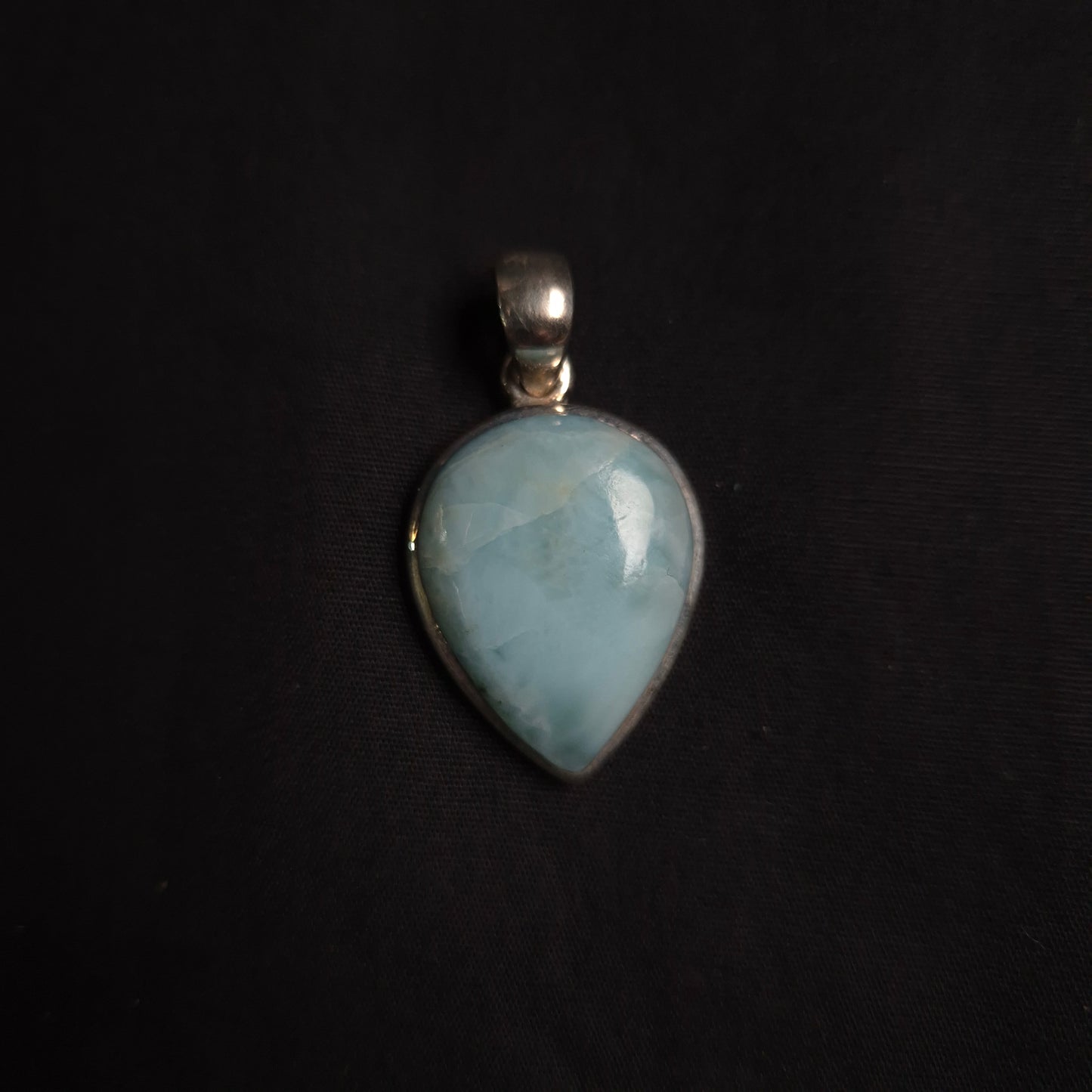 LARIMAR PENDANT set in STERLING SILVER 3SSLMP