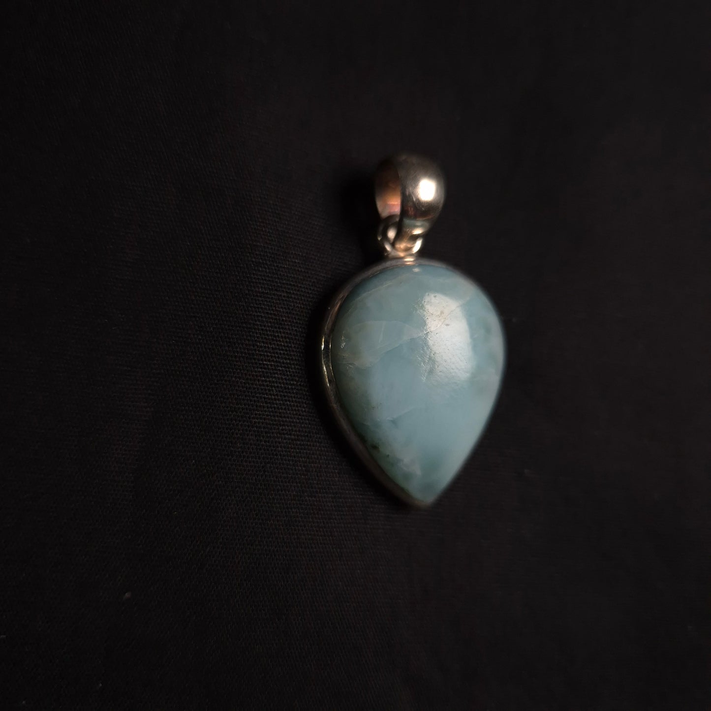 LARIMAR PENDANT set in STERLING SILVER 3SSLMP