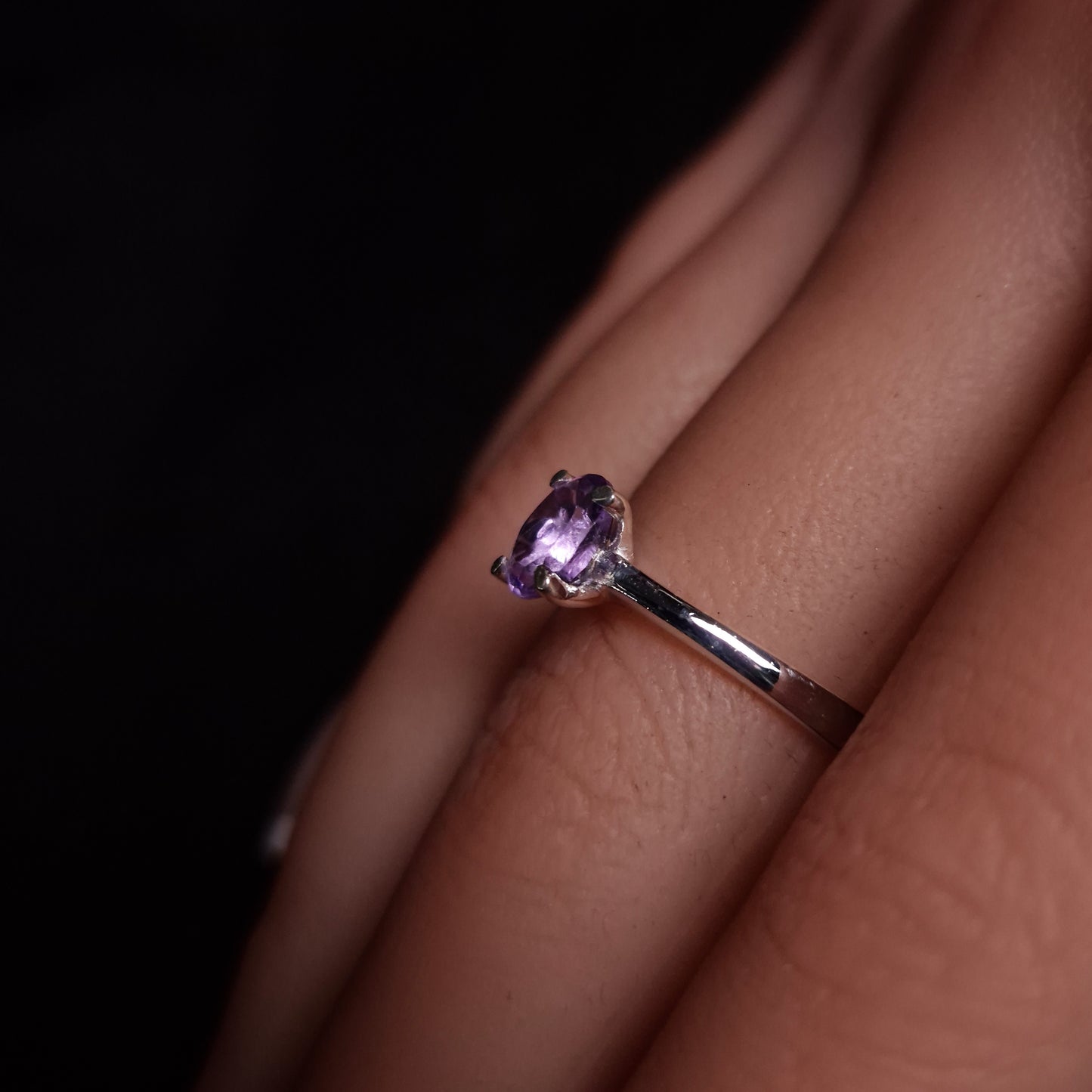 AMETHYST RINGS set in STERLING SILVER 3SSAMR2