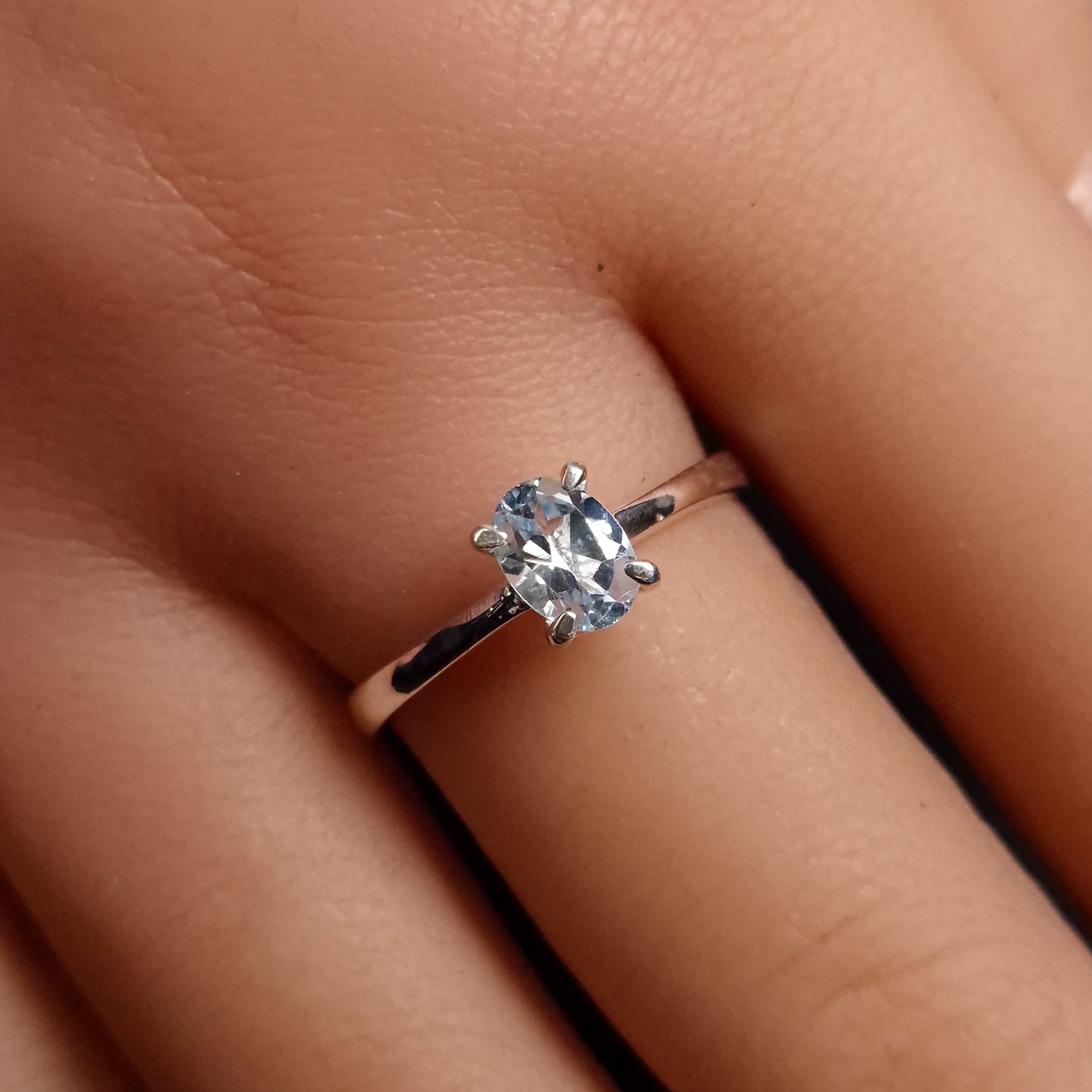 BLUE TOPAZ RINGS set in STERLING SILVER 3SSBTR1