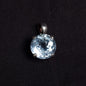 BLUE TOPAZ PENDANT set in STERLING SILVER 3SSBTP1