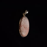 SCOLECITE PENDANT set in STERLING SILVER 3SSSCOP3