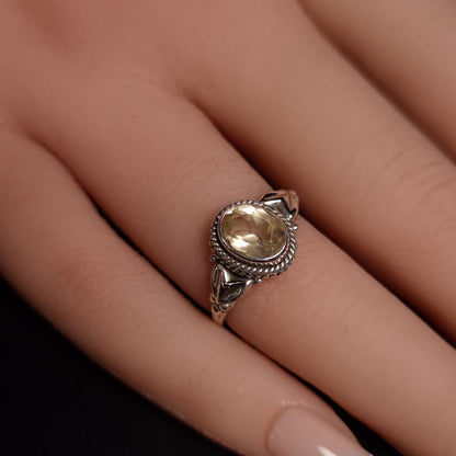 CITRINE RINGS set in STERLING SILVER 3SSCTR2