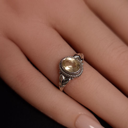 CITRINE RINGS set in STERLING SILVER 3SSCTR2