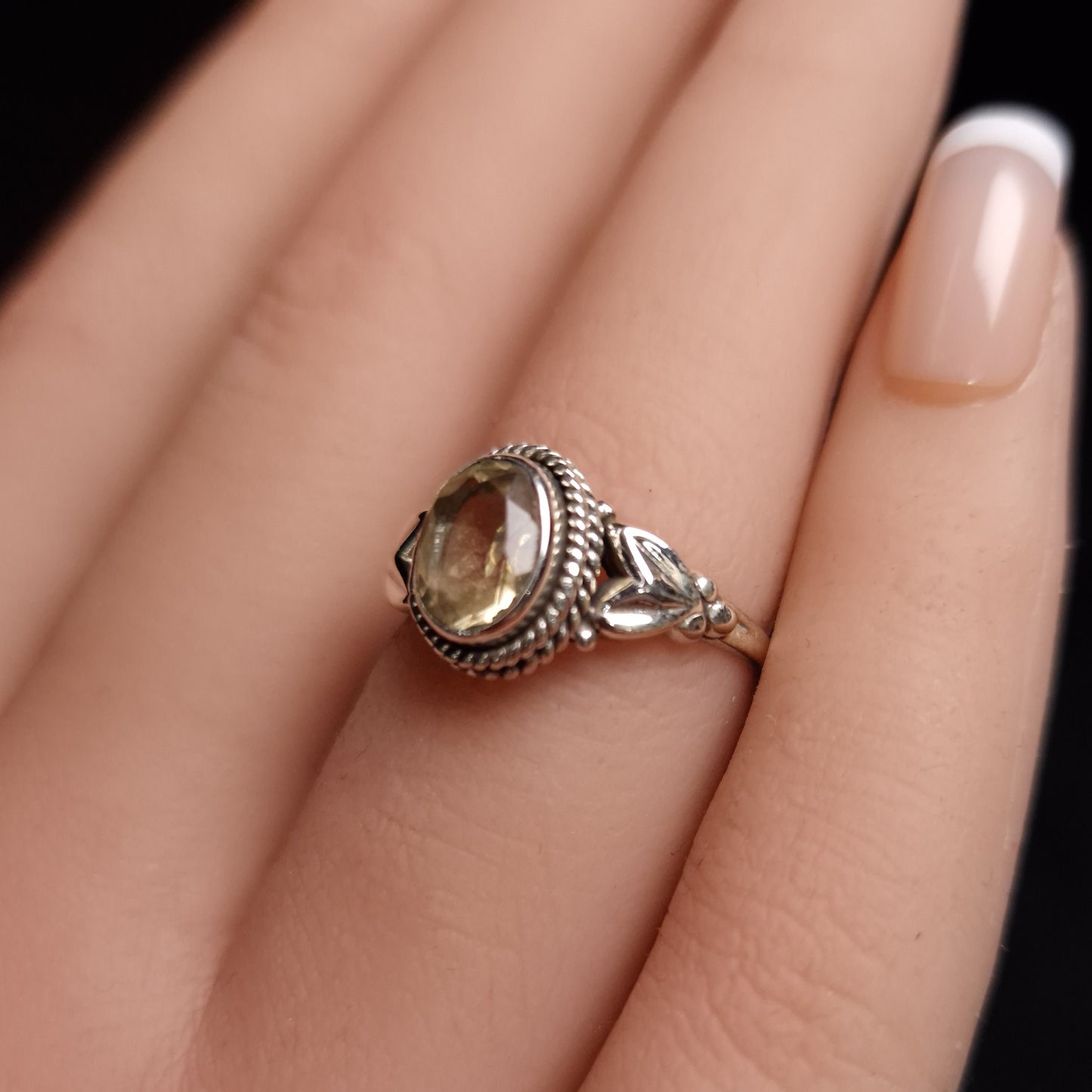 CITRINE RINGS set in STERLING SILVER 3SSCTR2
