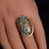 TURQUOISE RING set in STERLING SILVER 3SSTUR1