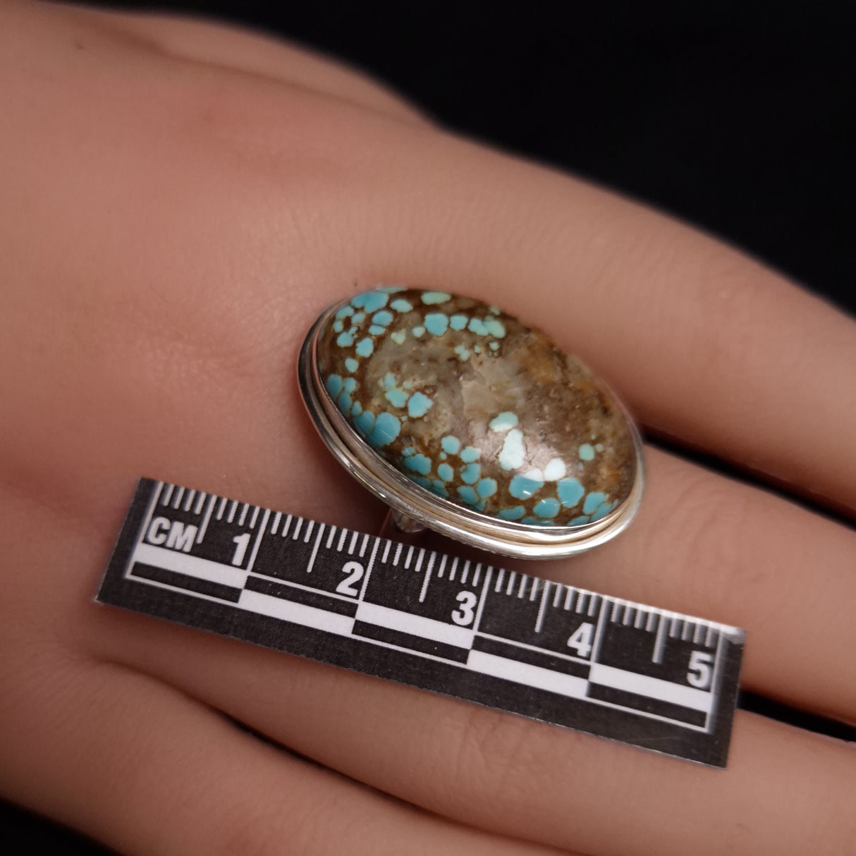 TURQUOISE RING set in STERLING SILVER 3SSTUR1
