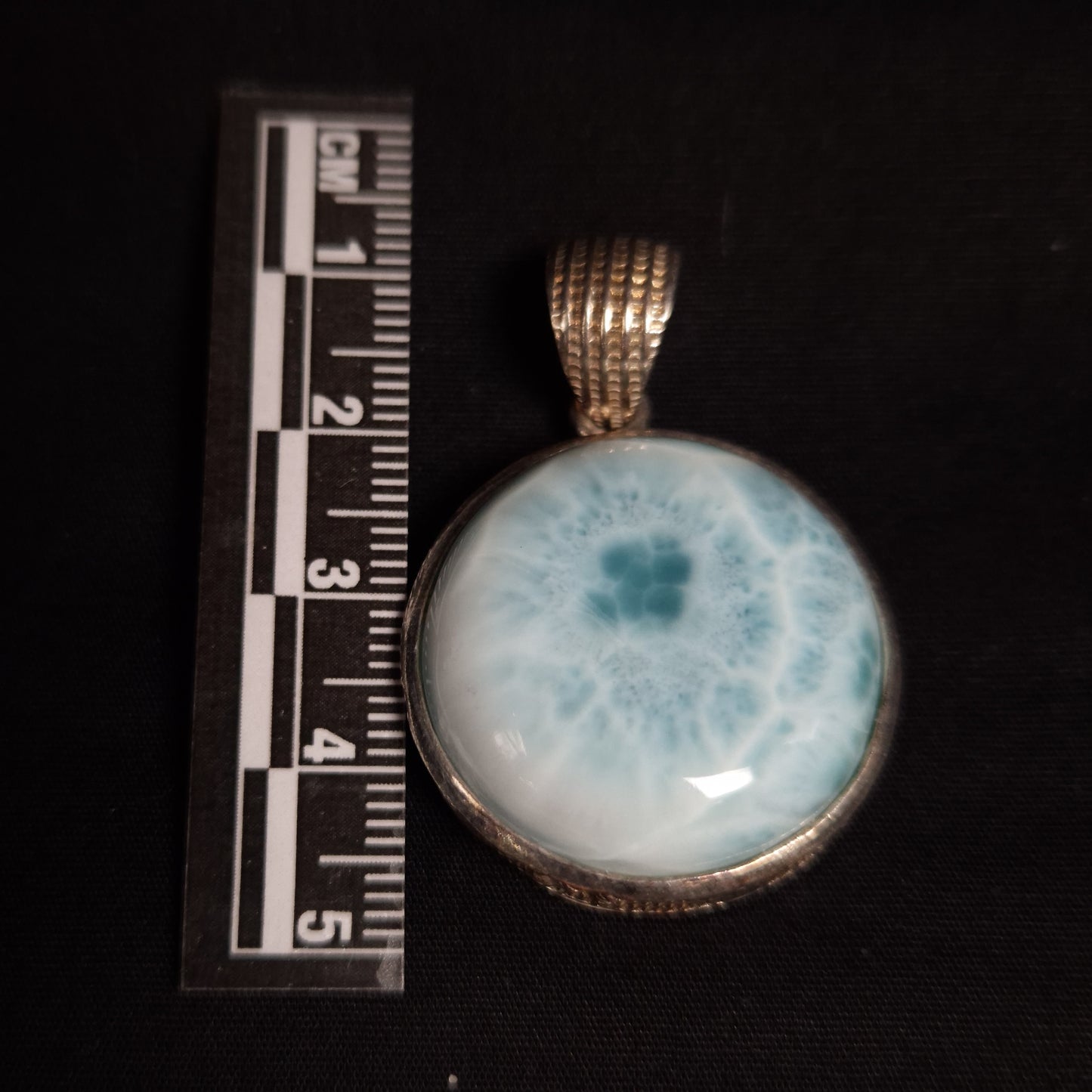 LARIMAR PENDANT set in STERLING SILVER 3SSLMP3
