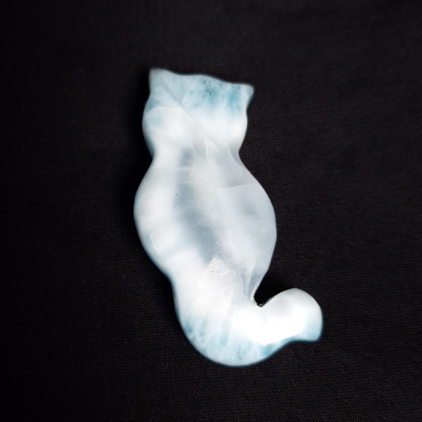 LARIMAR CAT CARVING 3SSLCC