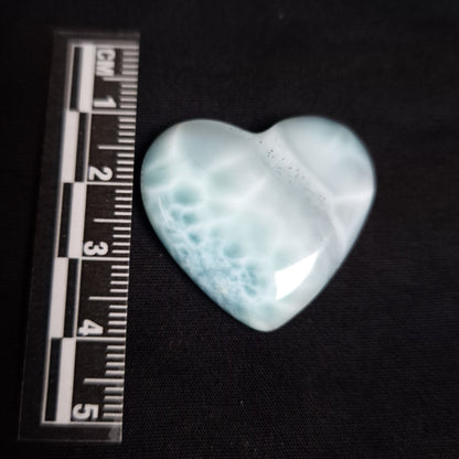 LARIMAR HEART CARVING 3SSLHC