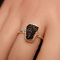 MOLDAVITE RING set in STERLING SILVER 3SSMDVR5