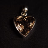 SMOKY QUARTZ PENDANT set in STERLING SILVER 3SSSQP4
