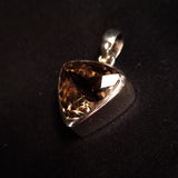 SMOKY QUARTZ PENDANT set in STERLING SILVER 3SSSQP4