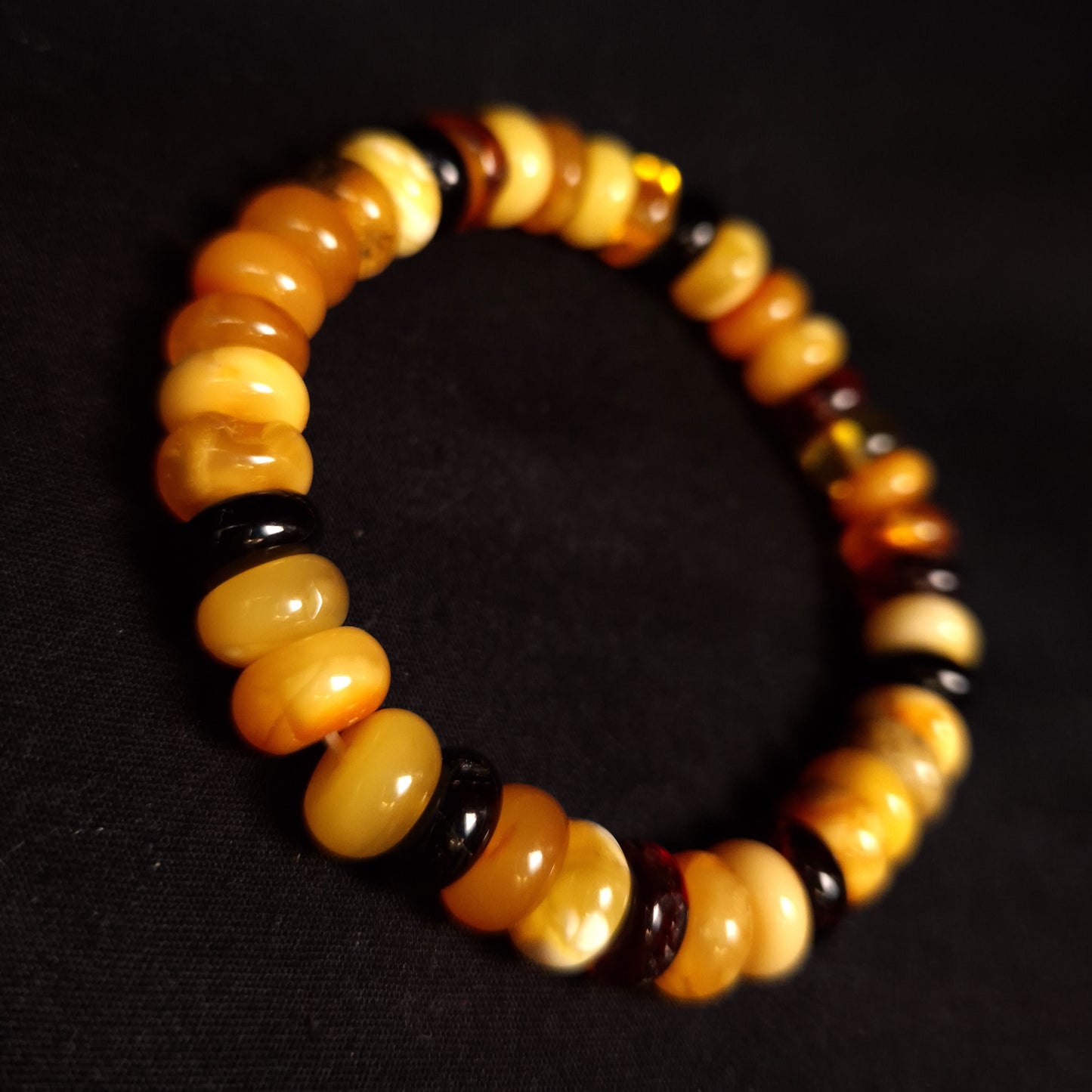 AMBER BEADED BRACELET 3SSAMBB2