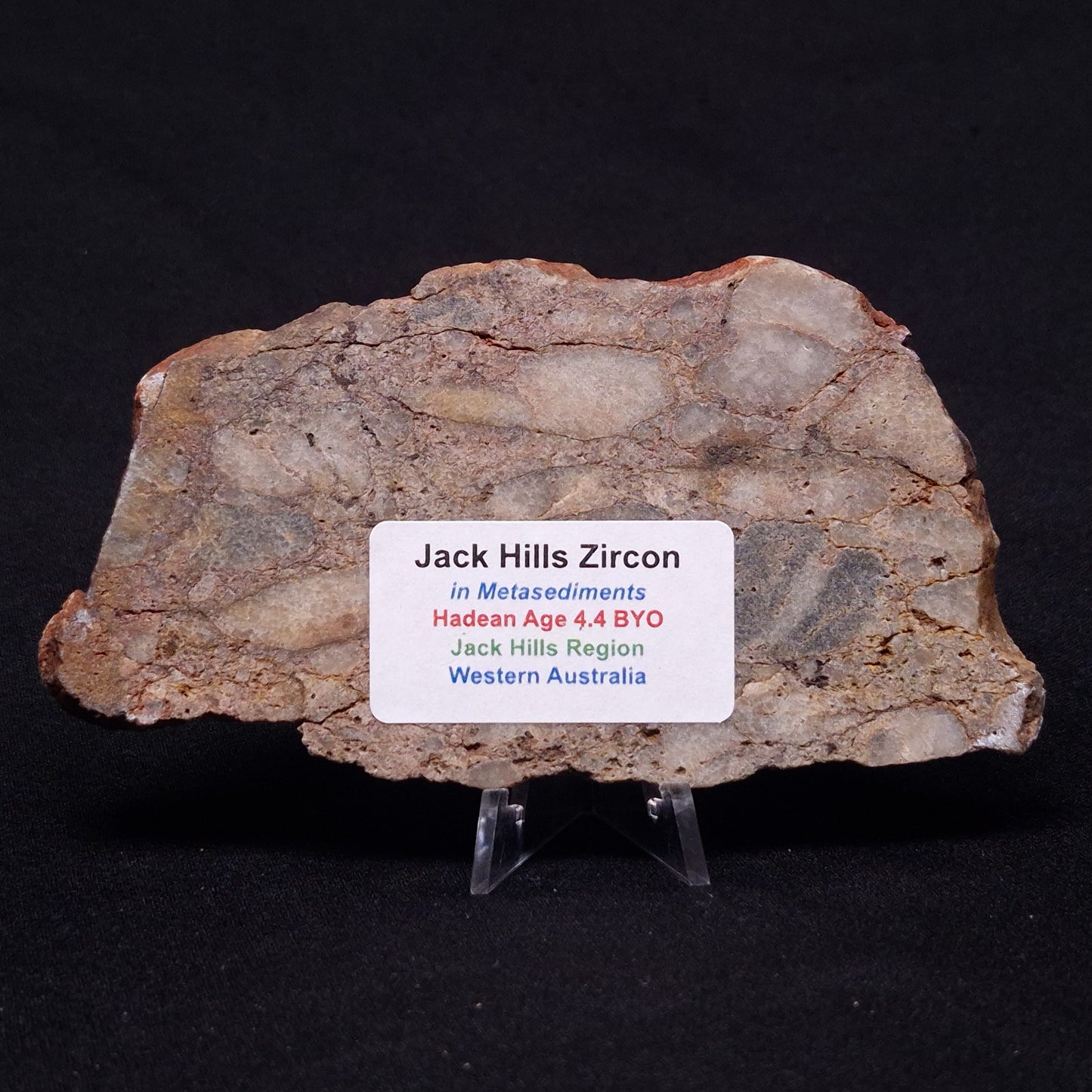 JACK HILLS ZIRCON, Hadean Age, Australia ZJH033