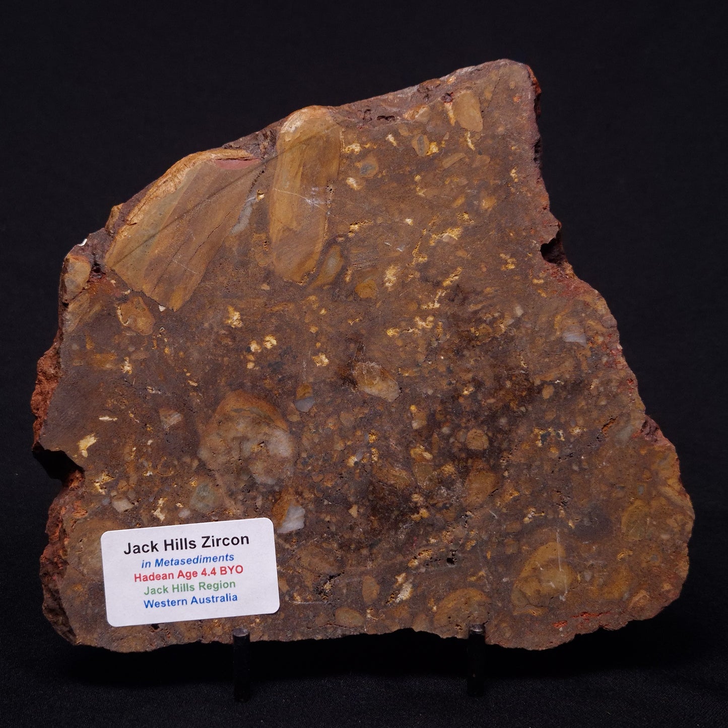 JACK HILLS ZIRCON, Hadean Age, Australia ZJH031