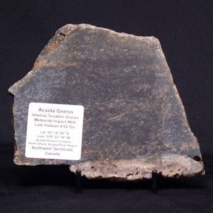 ACASTA GNEISS "OLDEST ROCK IN THE WORLD", Late Hadean, Canada ZAG013