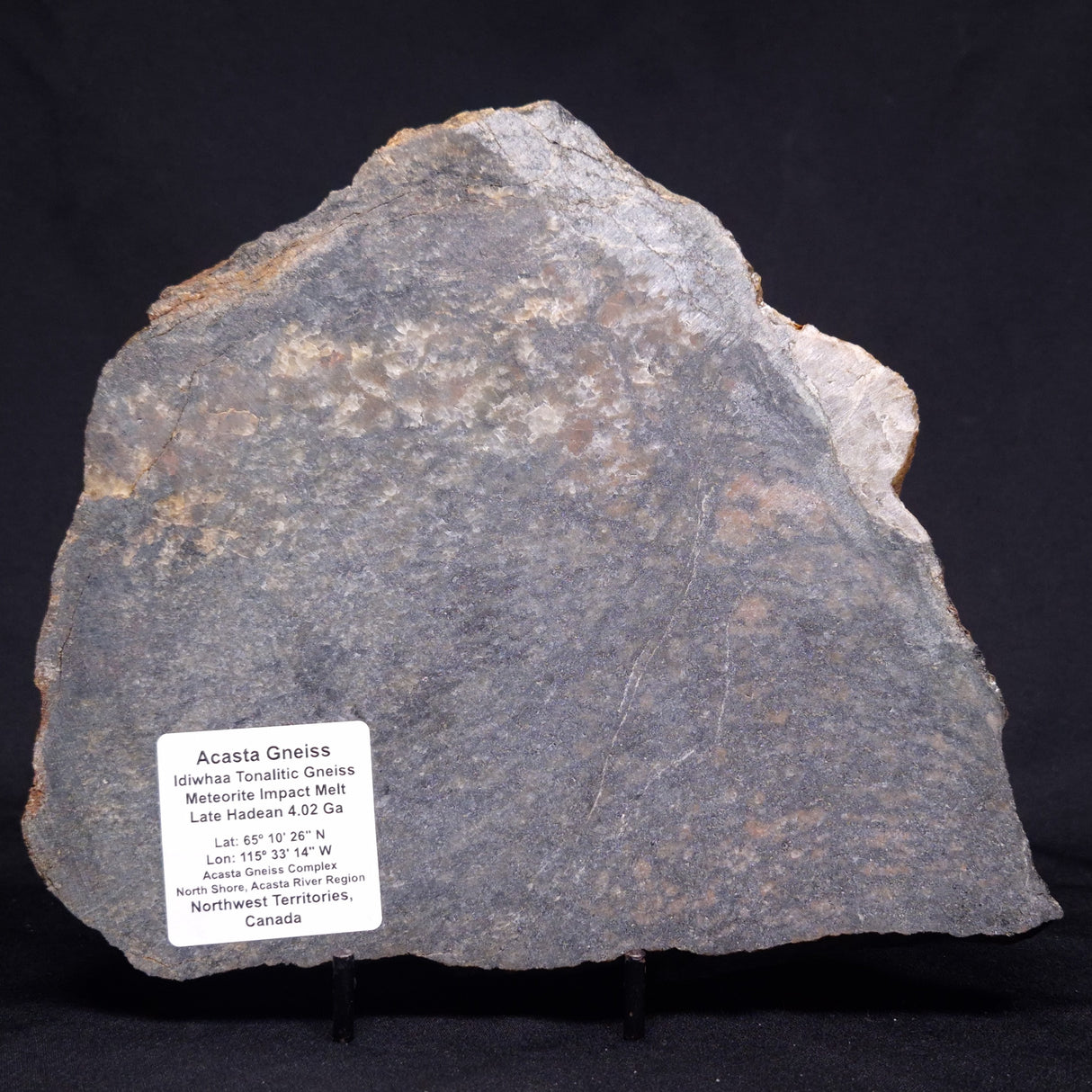 ACASTA GNEISS "OLDEST ROCK IN THE WORLD", Late Hadean, Canada ZAG017