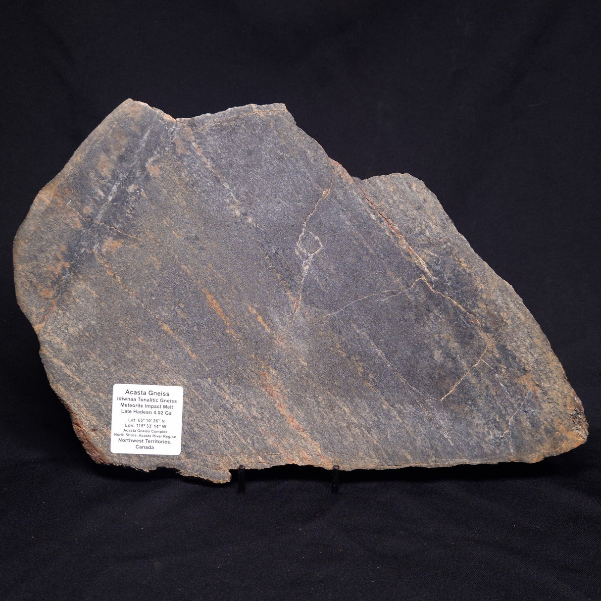 ACASTA GNEISS "OLDEST ROCK IN THE WORLD", Late Hadean, Canada ZAG021