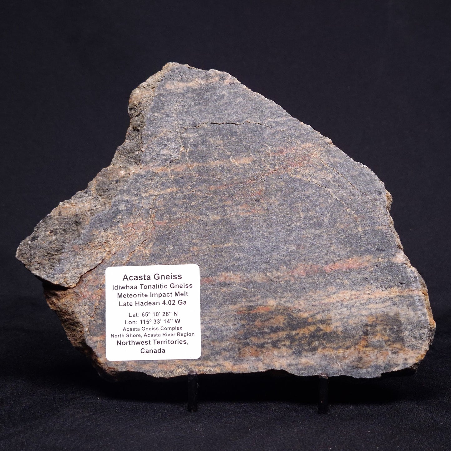 ACASTA GNEISS "OLDEST ROCK IN THE WORLD", Late Hadean, Canada ZAG030