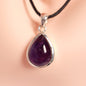 AMETHYST PENDANT set in STERLING SILVER 3SSAMP1