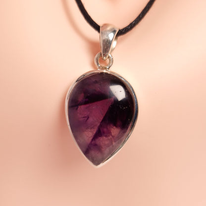 AMETHYST PENDANT set in STERLING SILVER 3SSAMP3