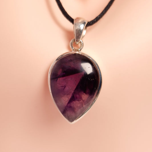 AMETHYST PENDANT set in STERLING SILVER 3SSAMP3