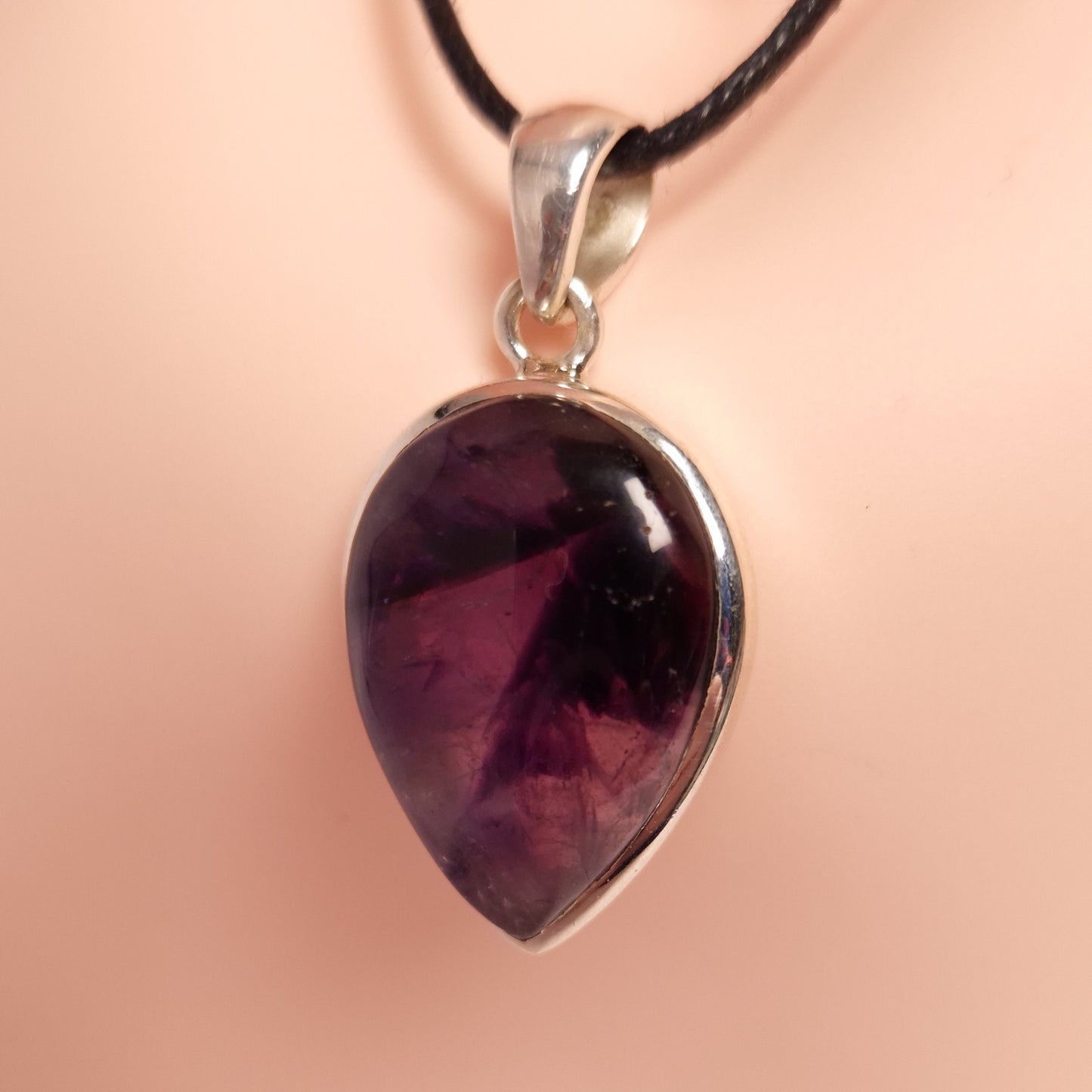AMETHYST PENDANT set in STERLING SILVER 3SSAMP3